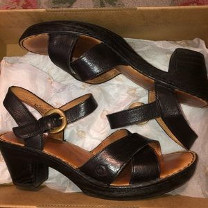 FINAL OFFER: Born black strappy leather sandals